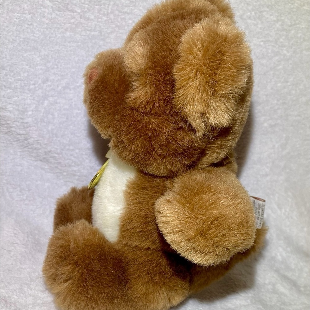 Vintage 1986 Gund Mini Teddy‎ Bear Brown with White Belly Plush 7" - Picture 3 of 6